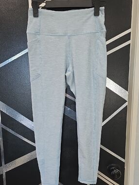 Victoria's Secret Light Blue High-Waist Leggings with Side Pockets